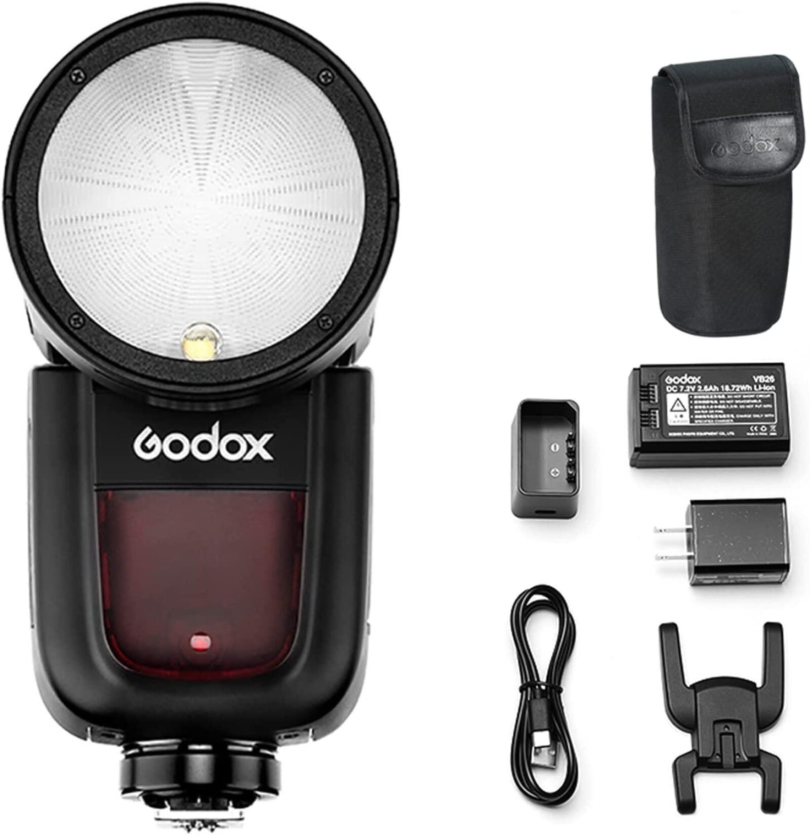 Flash GODOX V1S + Transmetteur + Batterie - Photo 1 sur 2