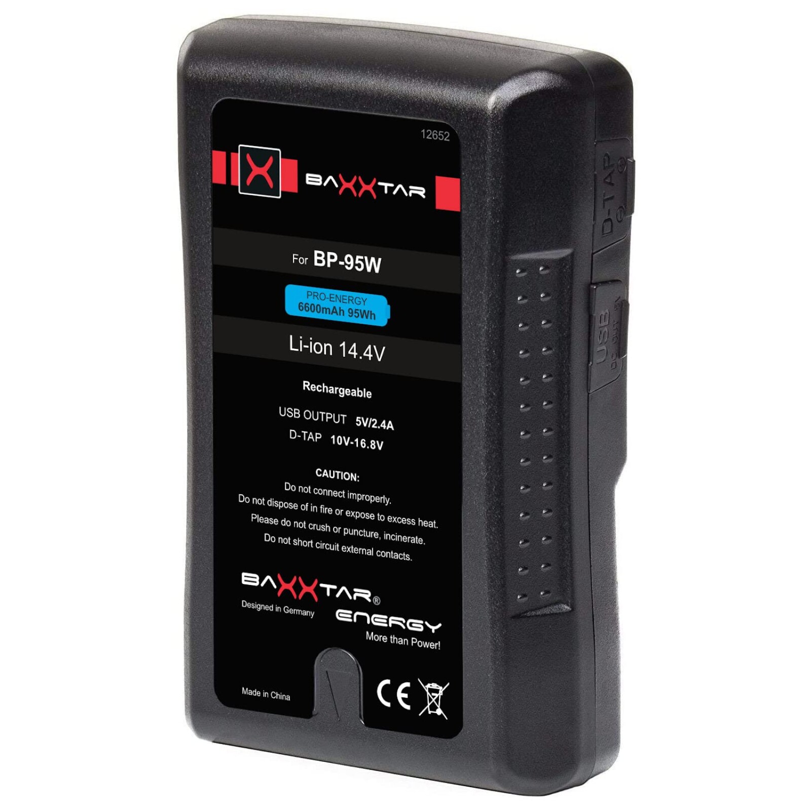 baxxtar V-LOCK 95WH BATTERIE - Photo 1 sur 2