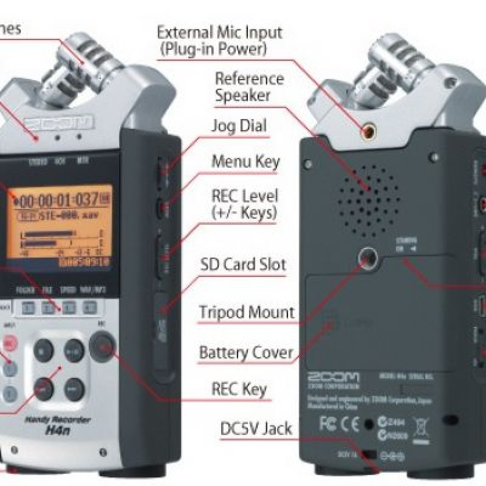 Zoom H4n  : enregistreur audio numérique portable - Photo 2 sur 2