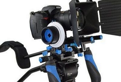Location Crosse d'épaule / épaulière CamSmart à follow focus, poignées modulables, pare-soleil matte box réglable