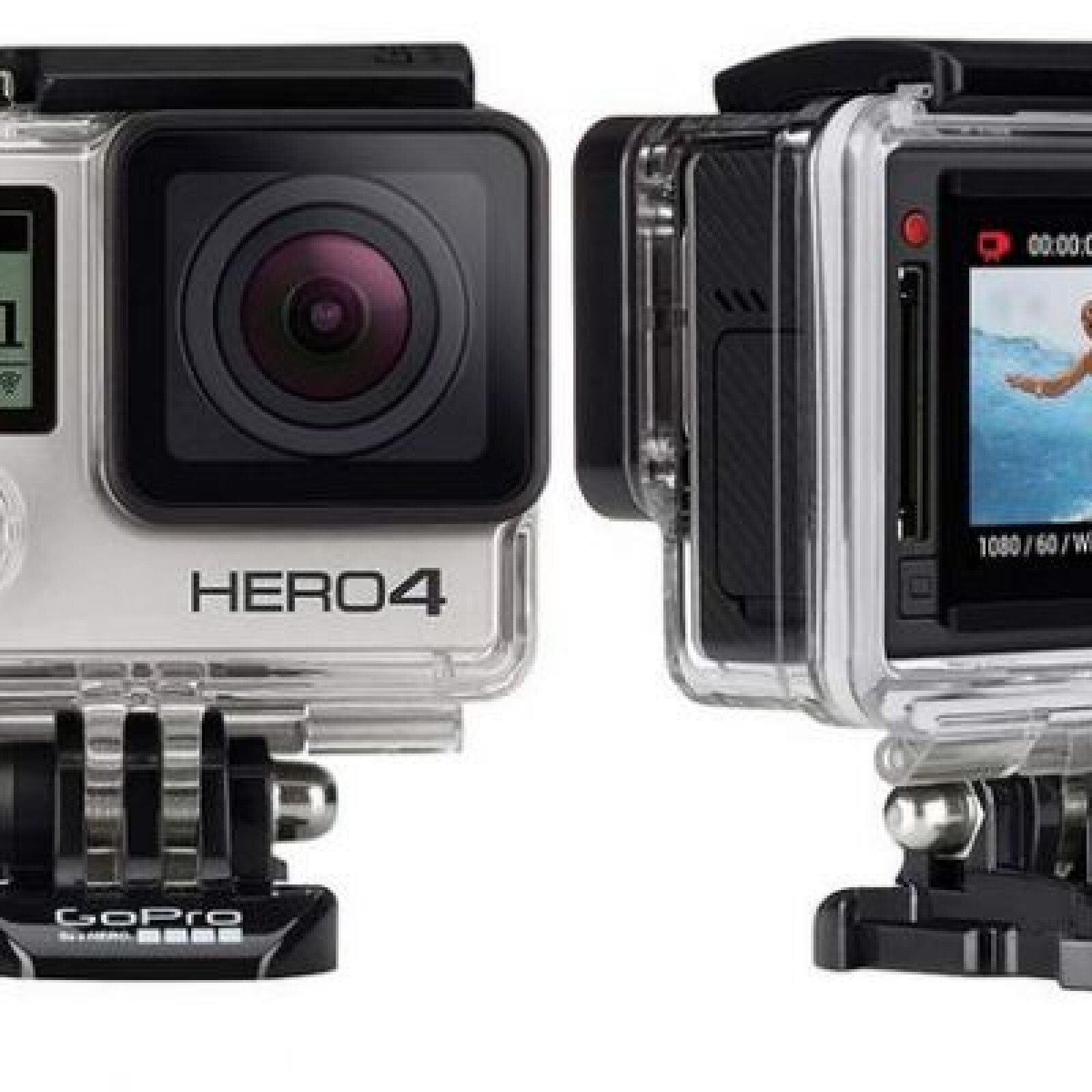 Gopro Hero4 Silver, 4 batteries, MocroSD 32 Mo/s 32 Go, accessoires - Photo 1 sur 2