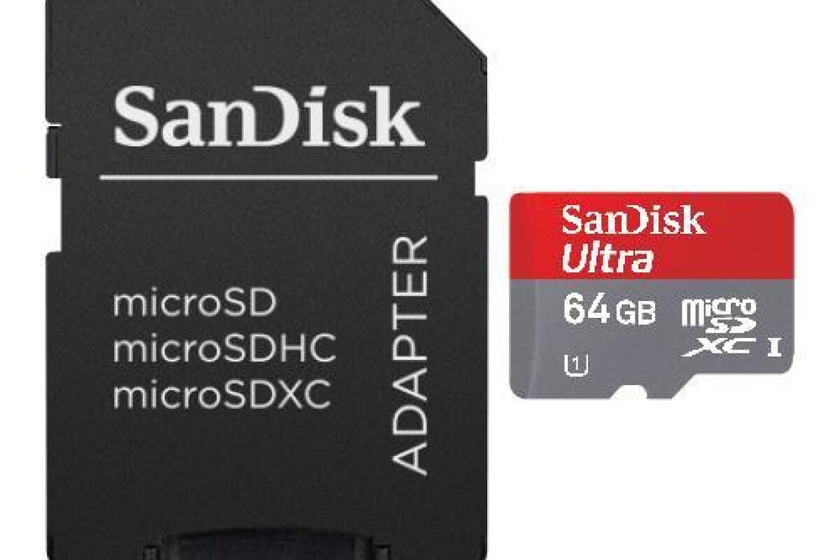 Location Carte mémoire MicroSD SDHX 64 Go 95 MB/s Ultra + adaptateur SD - Lightyshare