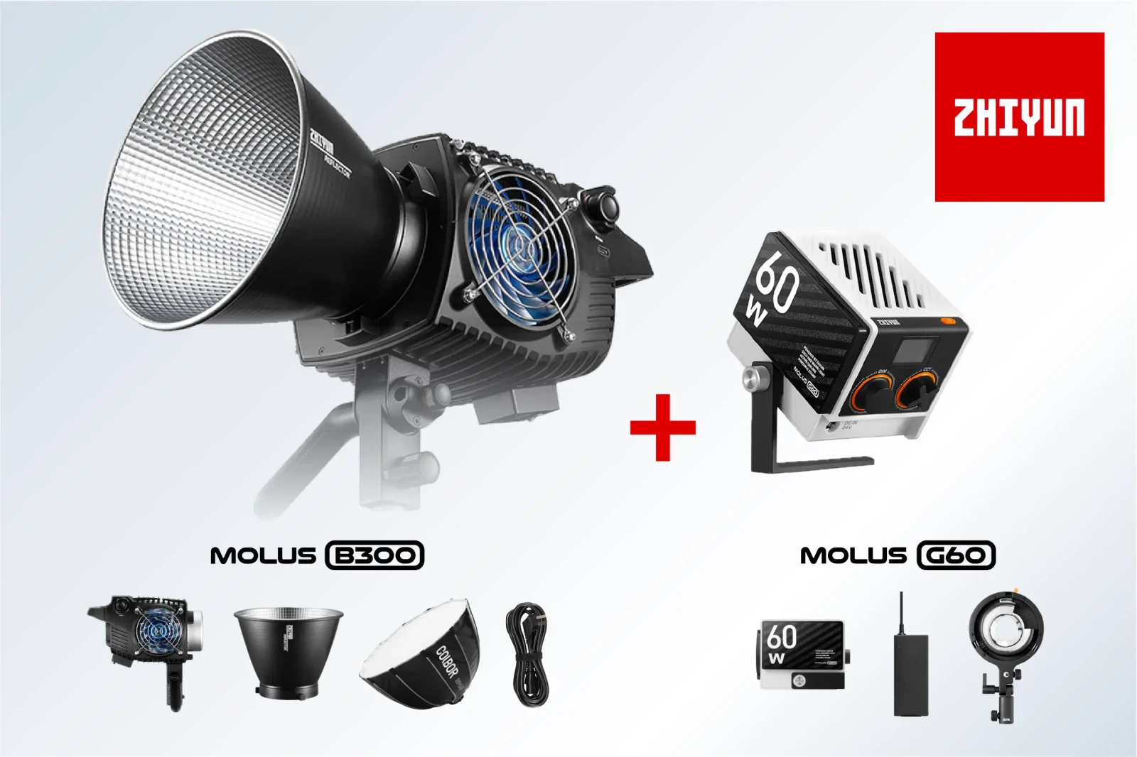 Zhiyun Molus B300 + Molus G60 - Photo 1 sur 6