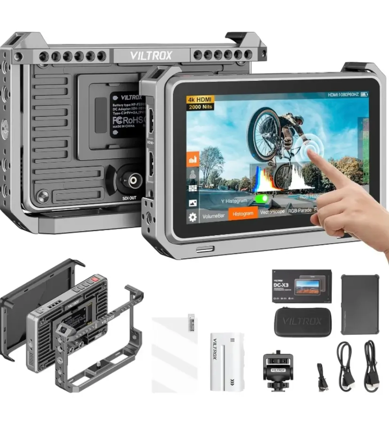 Moniteur VILTROX DC-X3 6 Pouces - Photo 4 sur 7
