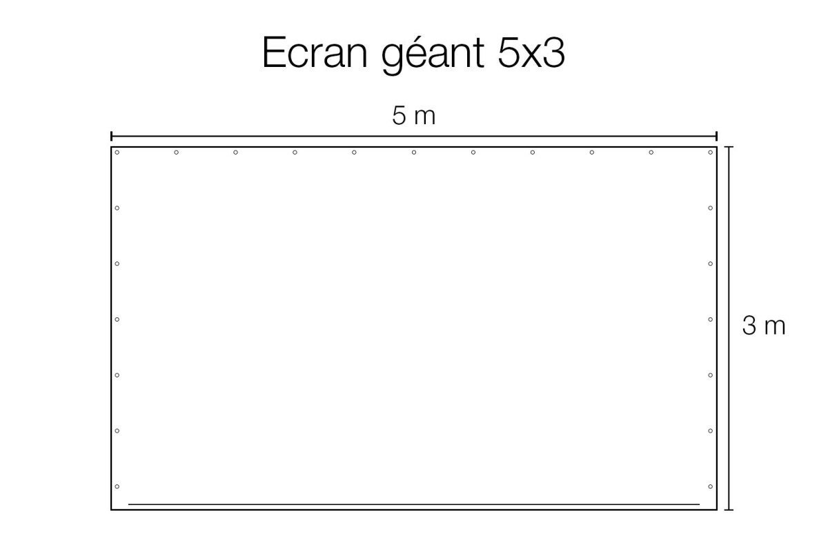 Location Ecran géant diffusion 5x3m - Lightyshare