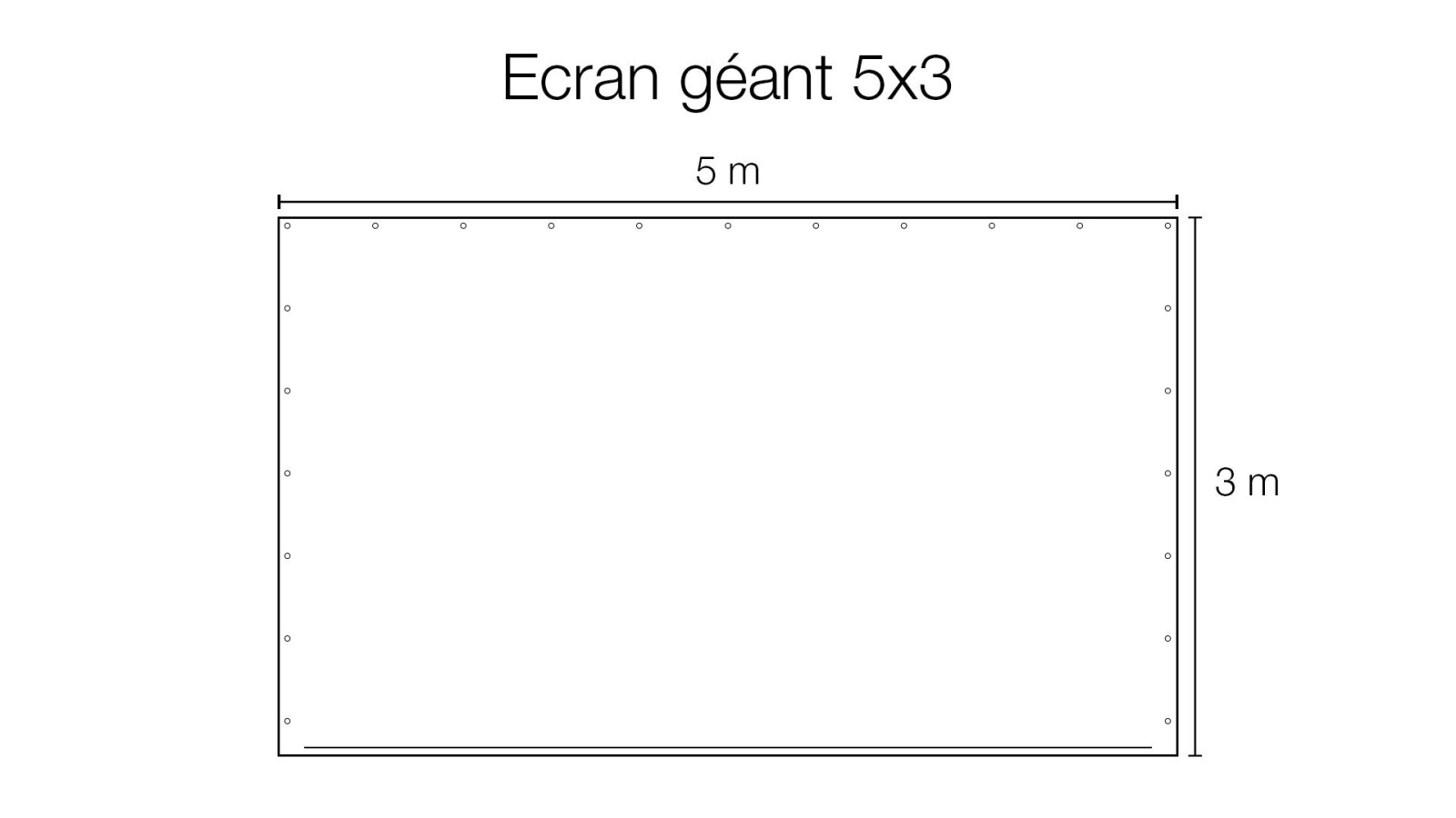 Ecran géant diffusion 5x3m - Photo 1 sur 2