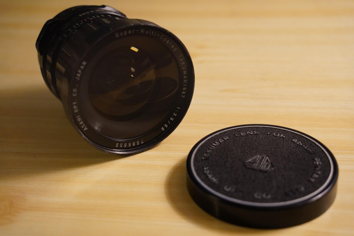 Location Objectif Takumar SCM 55mm f/3.5, pour systèmes Pentax 6x7 et 67 - Lightyshare