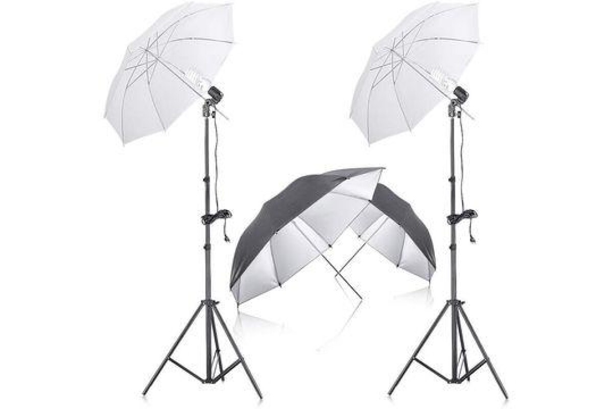 Location Kit éclairage parapluie 5500°K – 2 x 135W – 3 600 Lm - Lightyshare