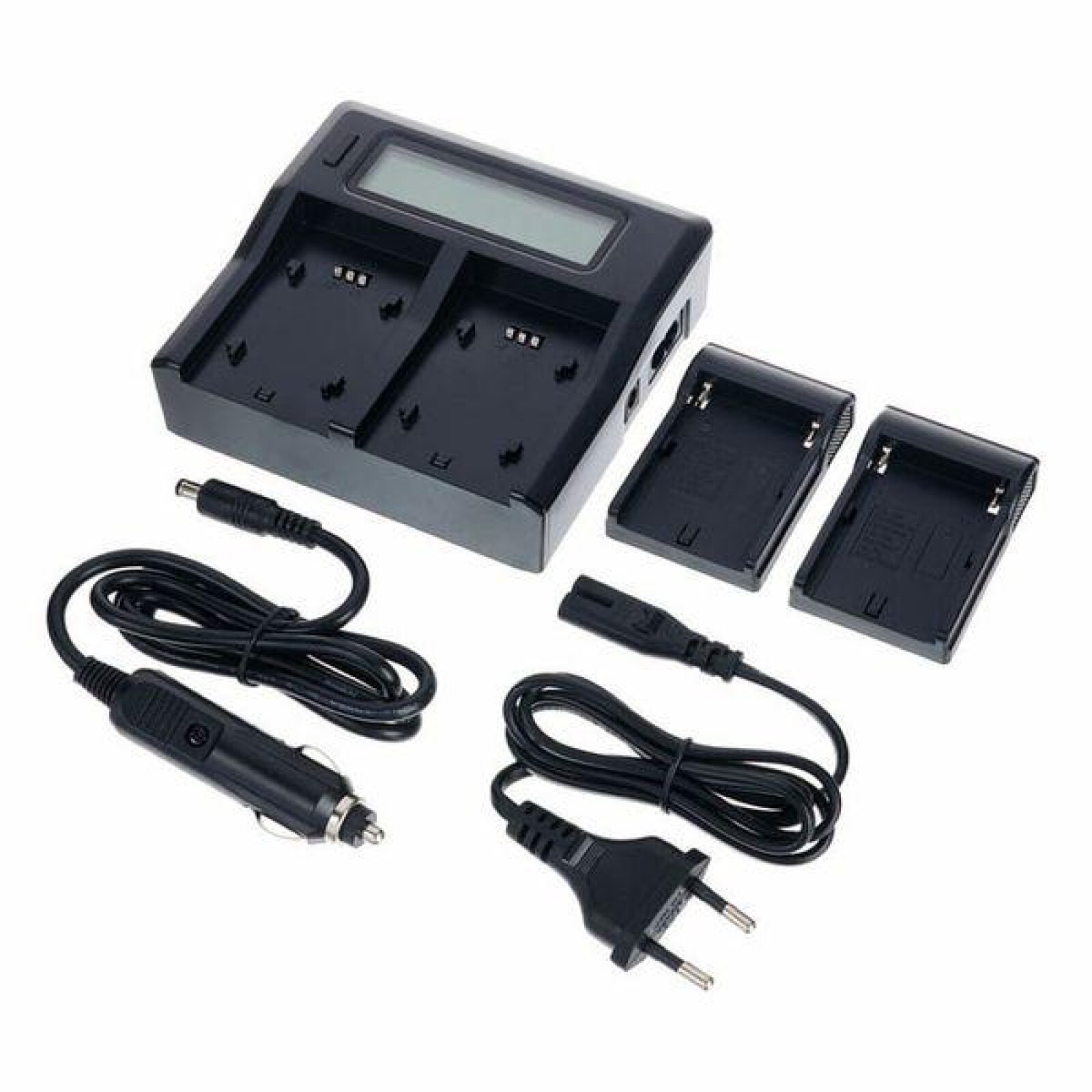 BAXXTAR PRO Double chargeur batterie NP-F – Cordon allume-cigare - Photo 2 sur 2