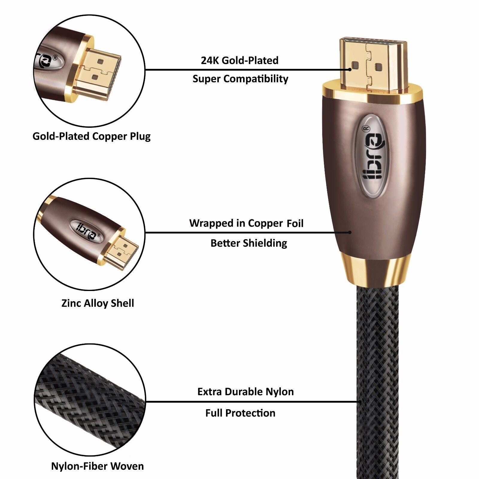 Câble HDMI 2.0b - 10m - 4K@60Hz - Photo 3 sur 3