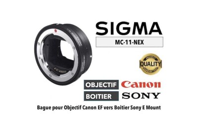 Location Bague d'adaptation Sigma - Objectifs CANON sur appareil SONY