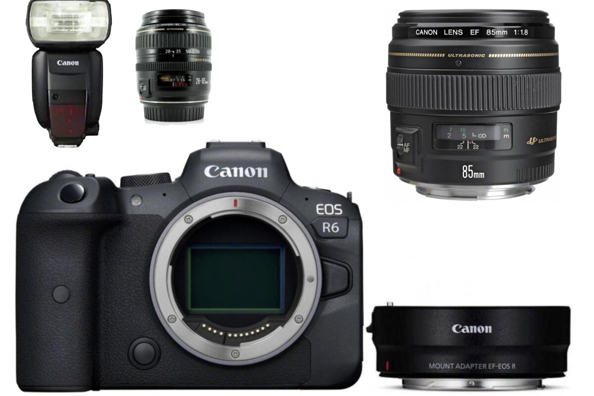 Location Kit Portrait - boitier Canon R6 - Flash - 2 objectifs - Lightyshare