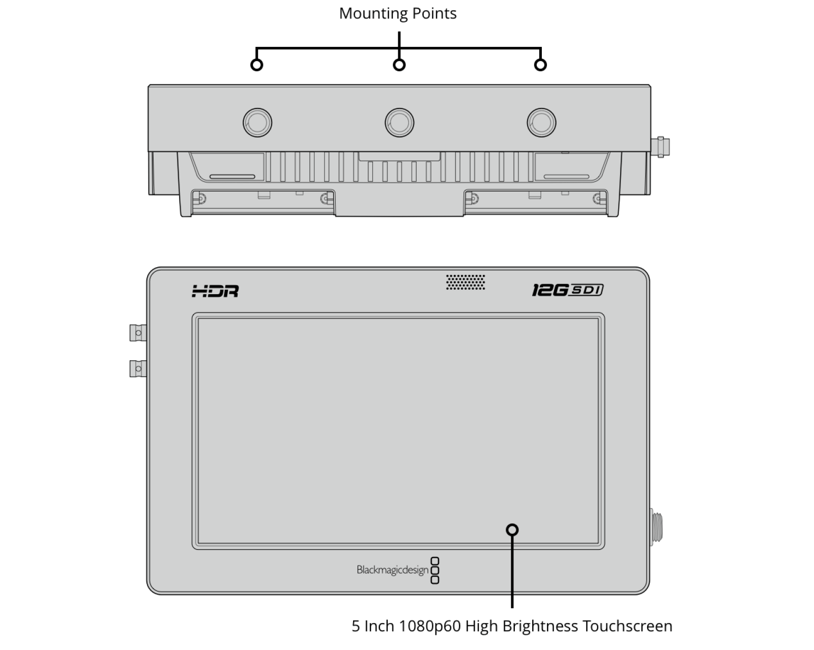BLACKMAGIC Video Assist 5" 12G HDR - Moniteur & Enregistreur - Photo 4 sur 6