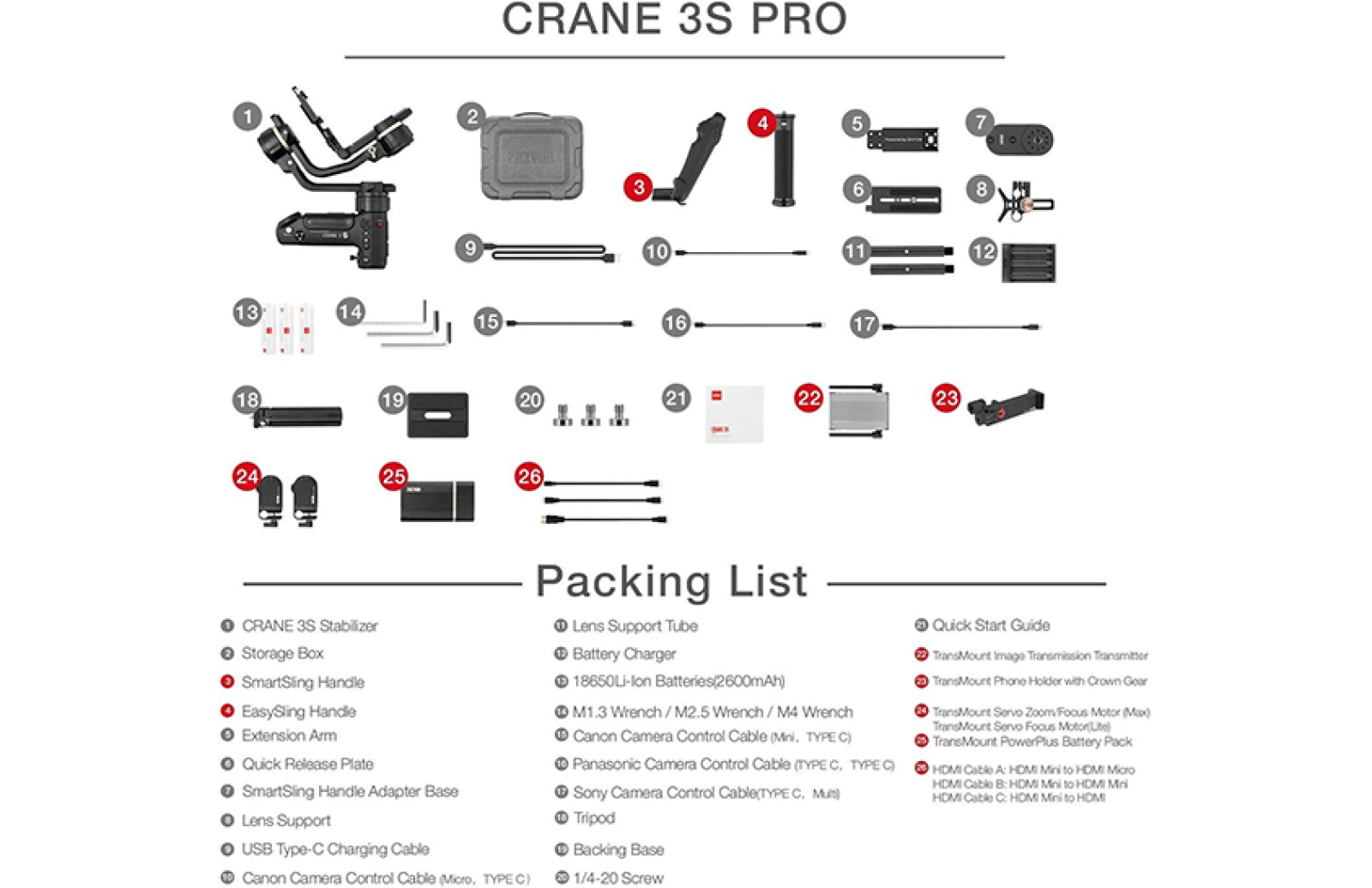 Zhiyun Crane 3S Pro - Photo 2 sur 4