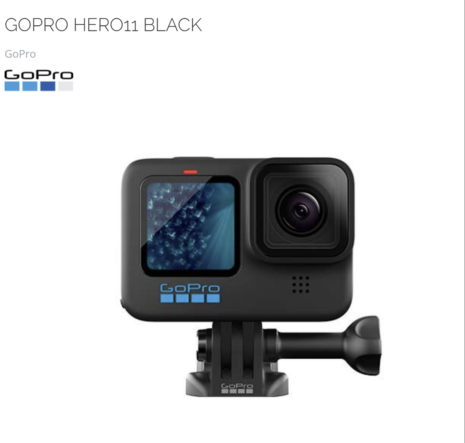 GoPro Hero 11 Black - Photo 1 sur 1