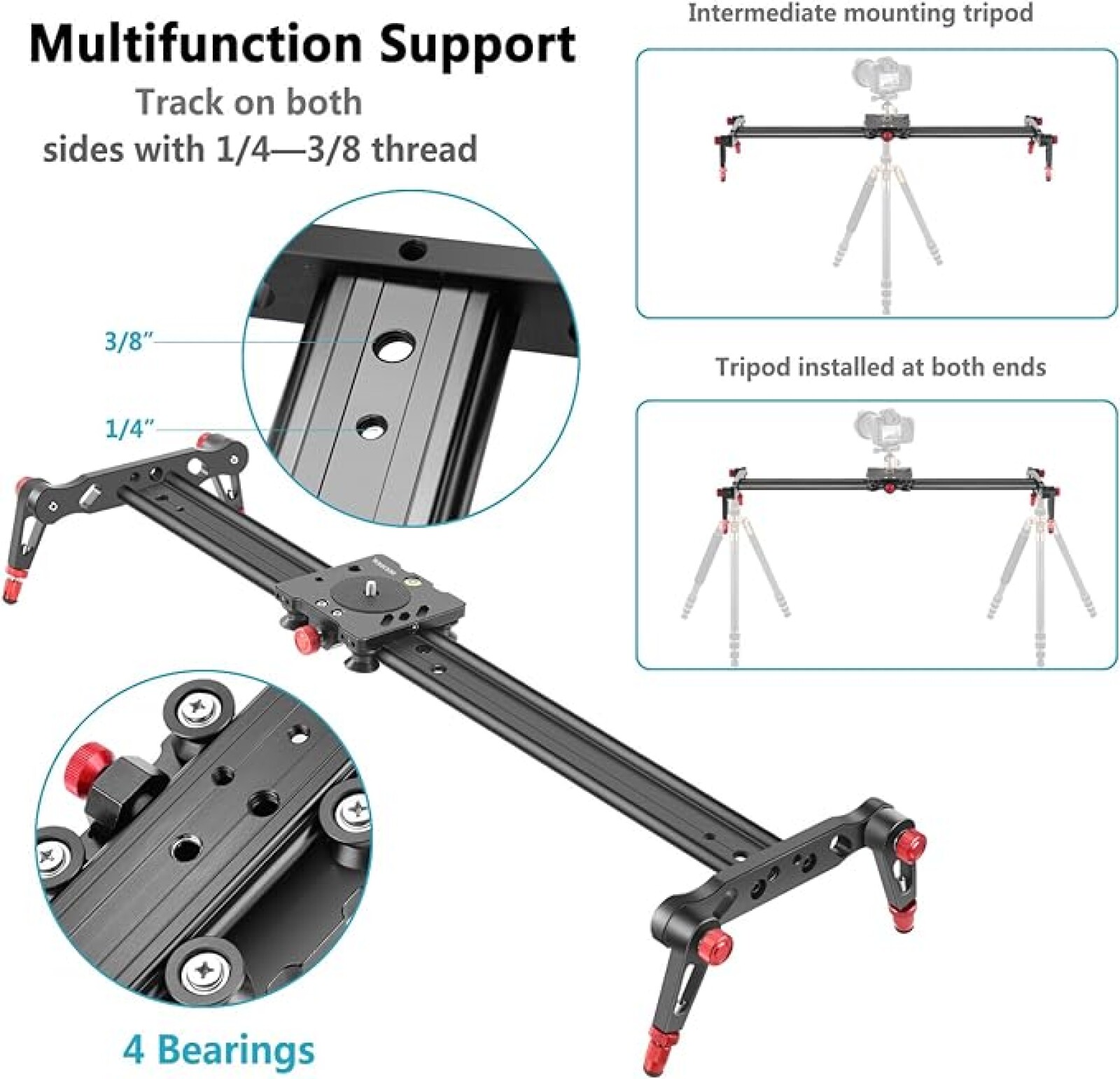 Neewer Slider 60cm - Photo 2 sur 3