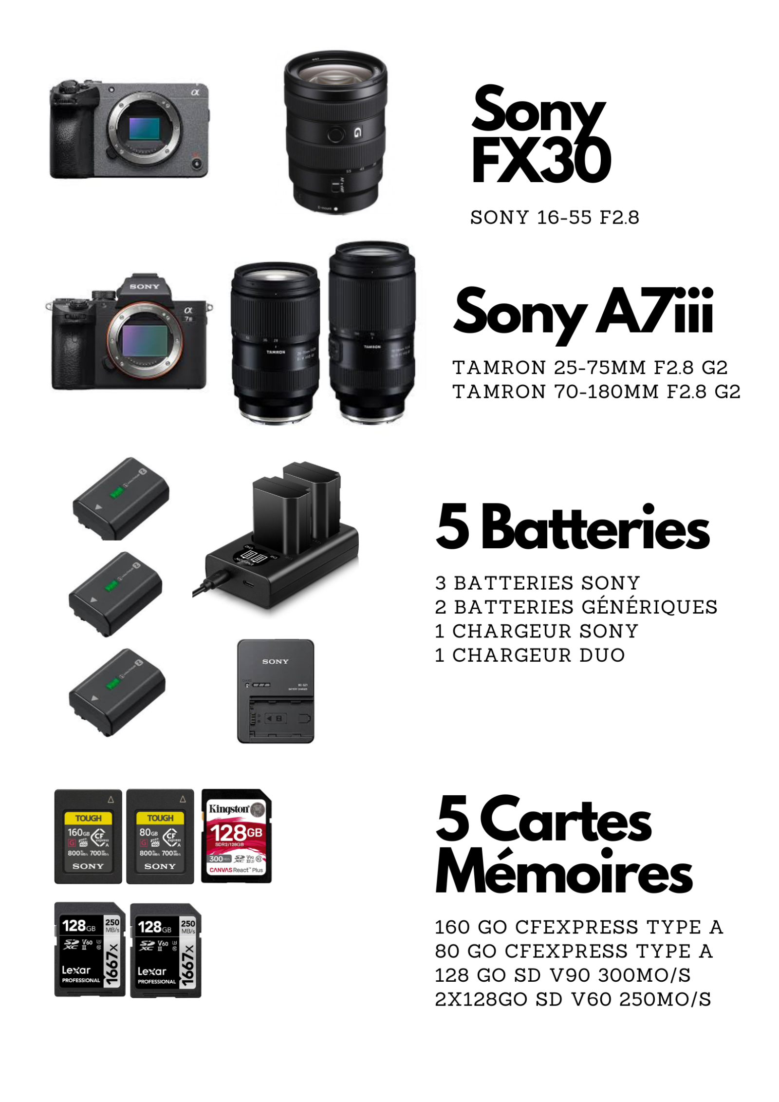 Pack 2 cams Interview / RS (Sony Alpha 7V + Sony FX30) - Photo 2 sur 6
