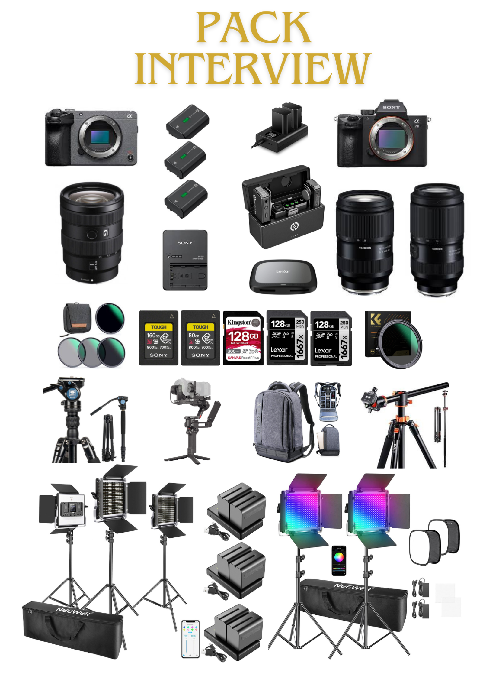 Pack 2 cams Interview / RS (Sony Alpha 7V + Sony FX30) - Photo 1 sur 6