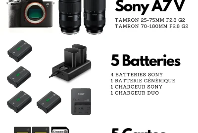 Location Pack 2 cams (Sony Alpha 7V + Sony FX30)
