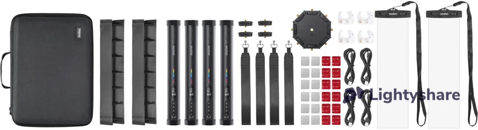 Godox TL30-K4 RGB Tube Light 4-Light Kit - Photo 2 sur 2