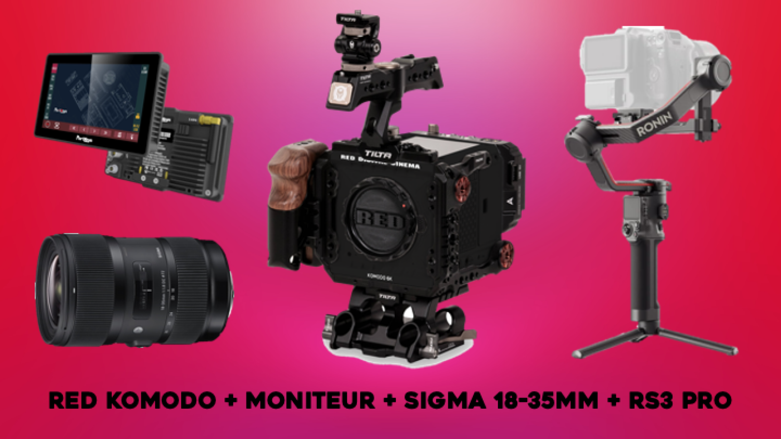 KOMODO + SIGMA 18-35 + RS3 PRO + MONITEUR - Photo 1 sur 1