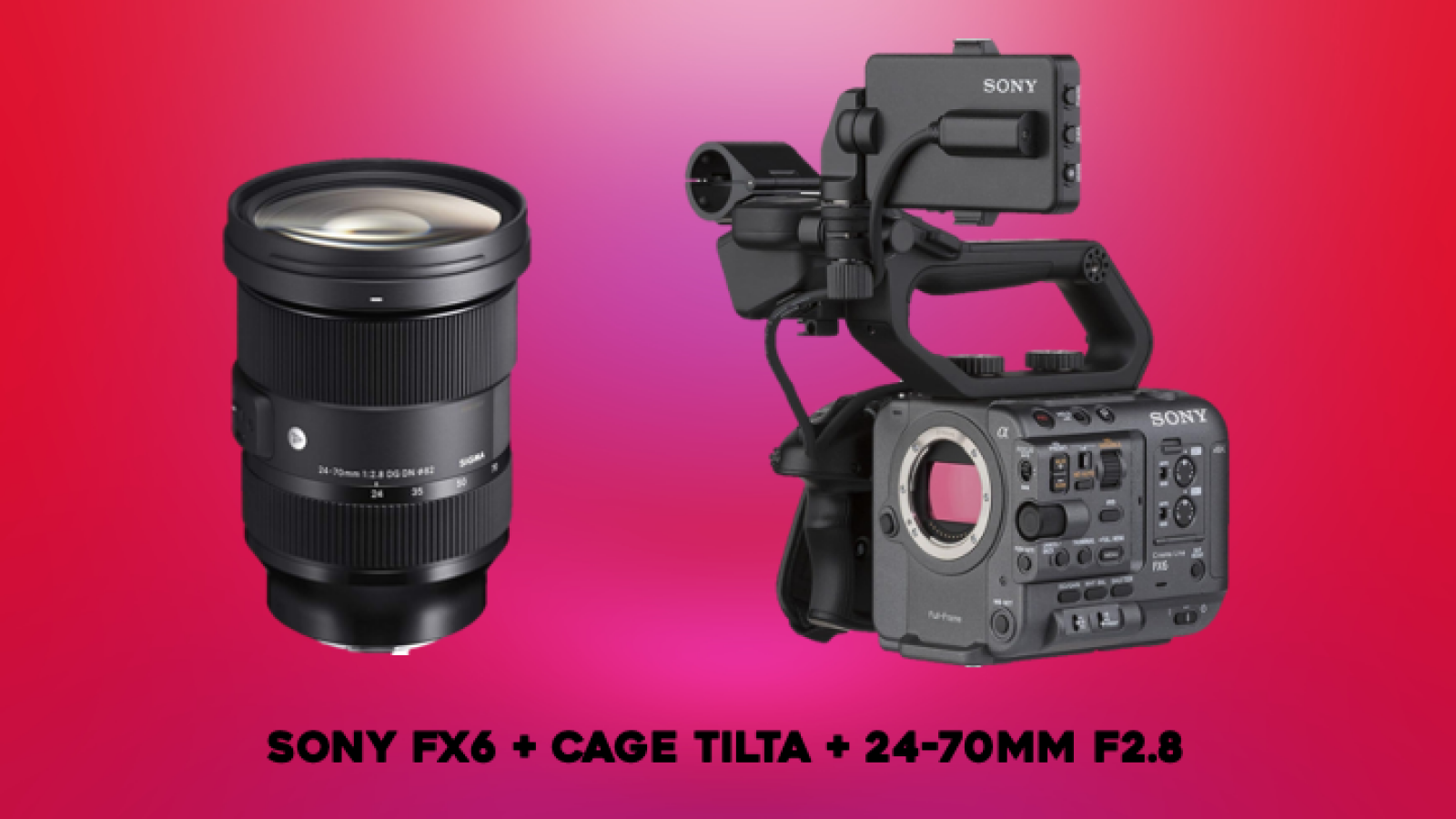 Pack Sony FX6 + Sigma 24-70mm f2.8 - Photo 1 sur 1