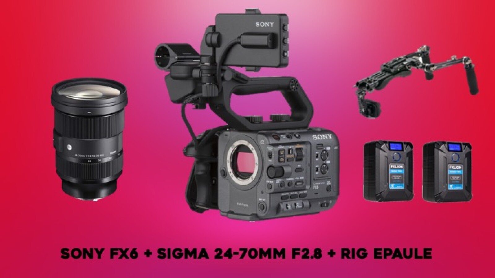 Pack FX6 + Sigma 24-70mm + RIG Epaule Tilta - Photo 1 sur 1