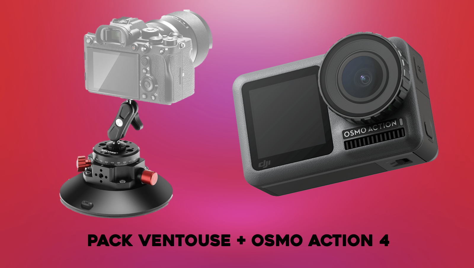 PACK VENTOUSE + OSMO ACTION 4 - Photo 1 sur 1