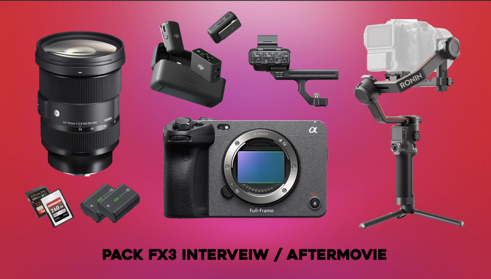 PACK INTERVIEW FX3 - Photo 1 sur 1