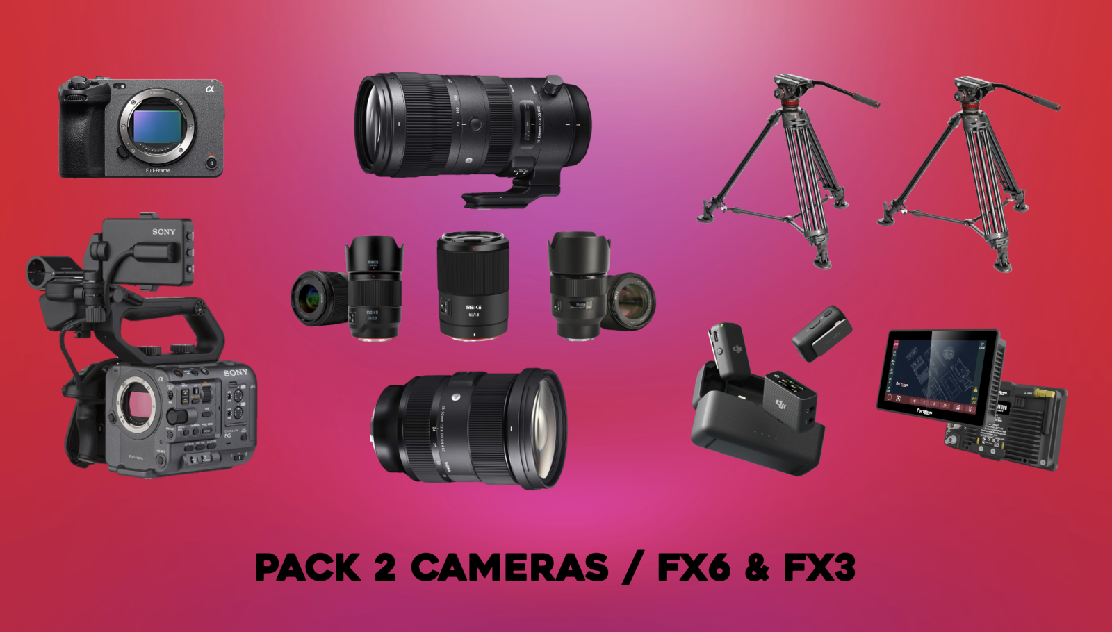 PACK 2 CAMERA FX6 & FX3 - Photo 1 sur 1