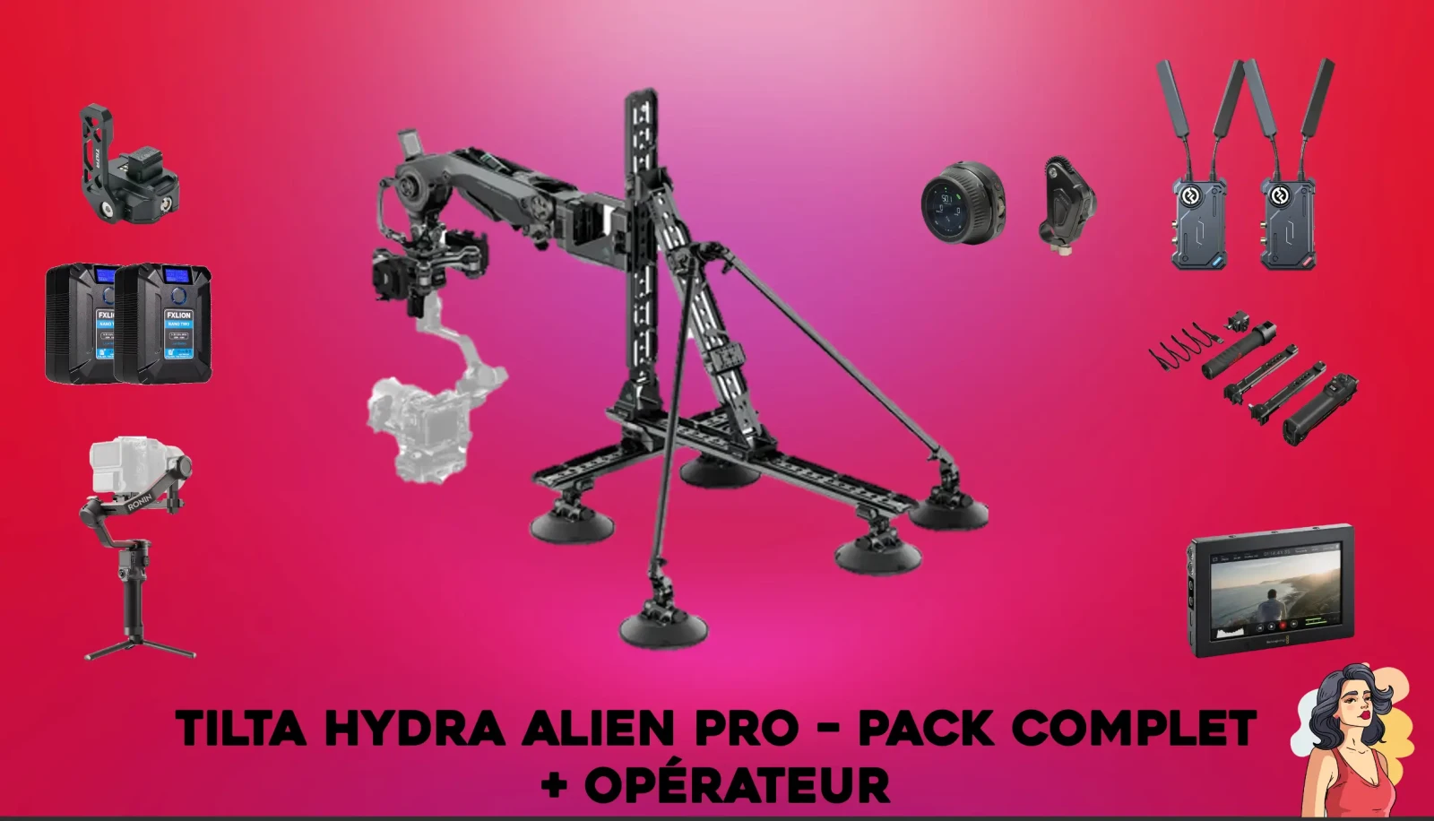 PACK HYDRA ALIEN PRO + OPERATEUR - Photo 1 sur 1