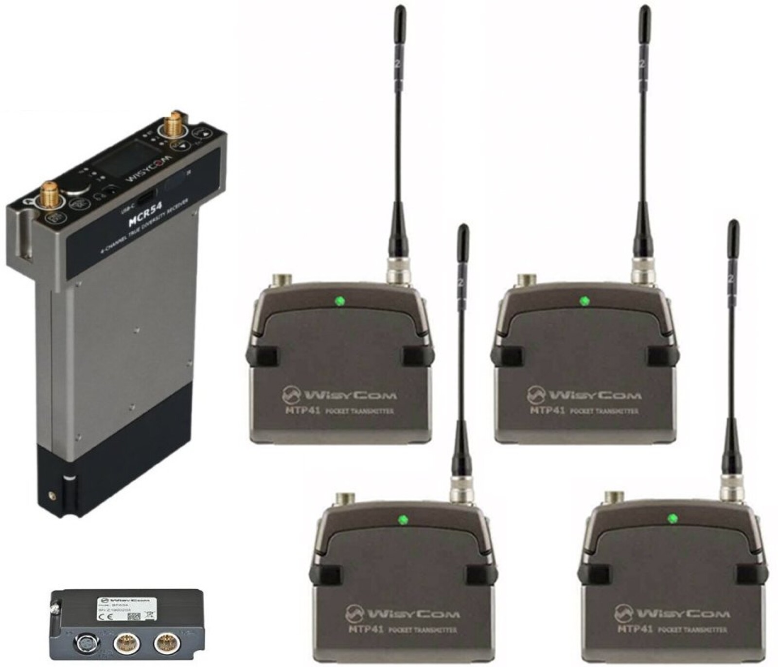 wisycom ensemble mcr54 + 4 x mtp41s - Photo 1 sur 1