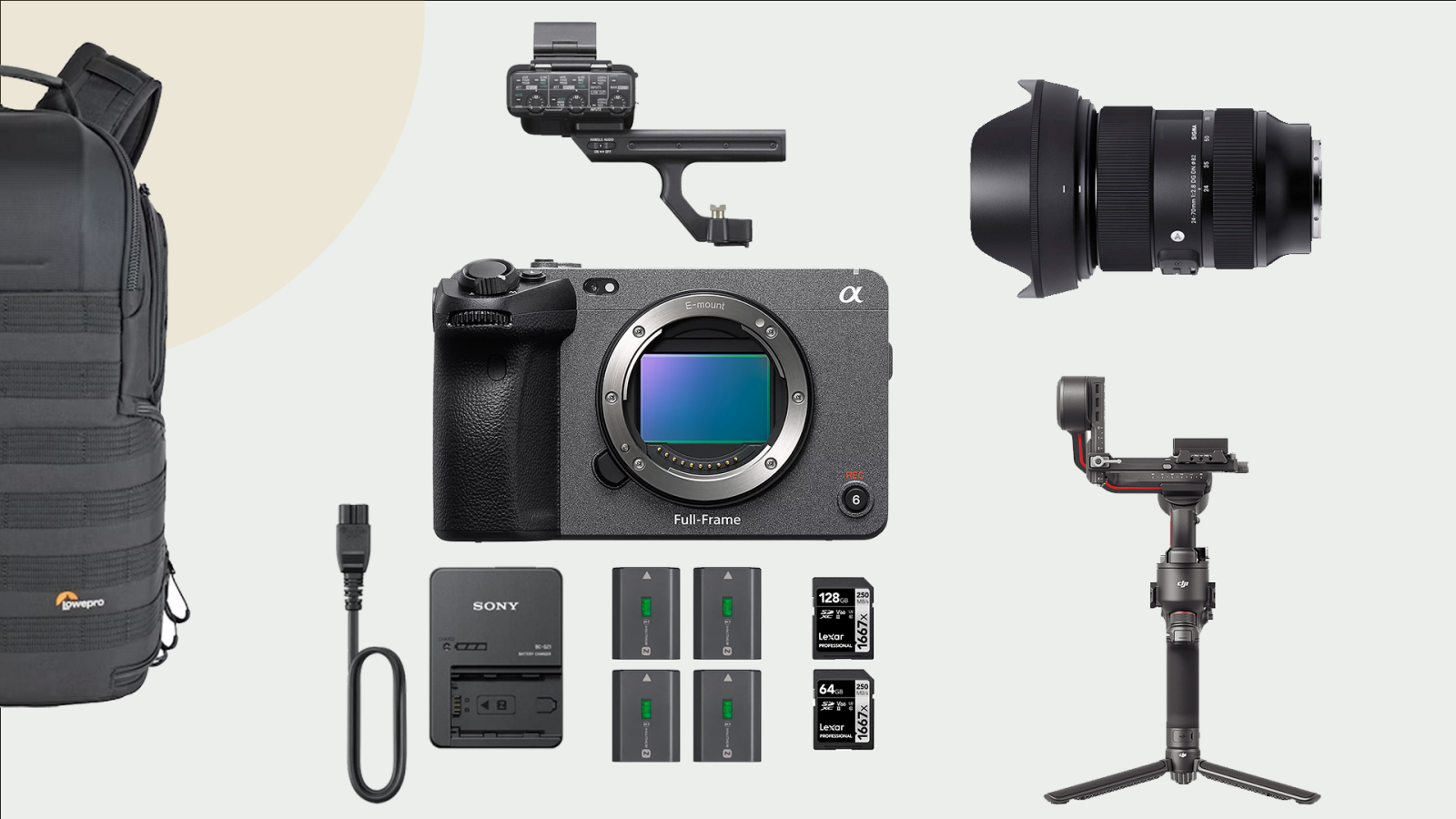 Sony FX3 / Pack Stabilisateur + Objectif - Photo 1 sur 1