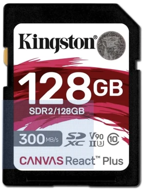 Location kingston Canvas React Plus SD 128Go UHS-II V90 U3 SDR-II