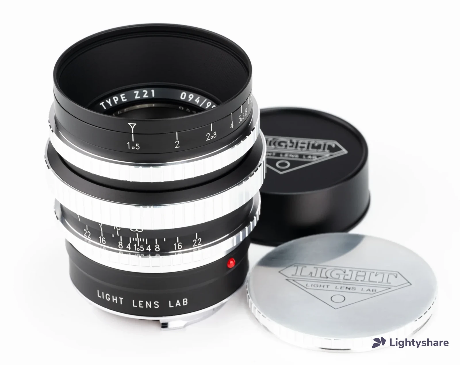 Light Lens Lab 50mm f/1.5 "Z21" (Matte Black Paint) - Photo 1 sur 1