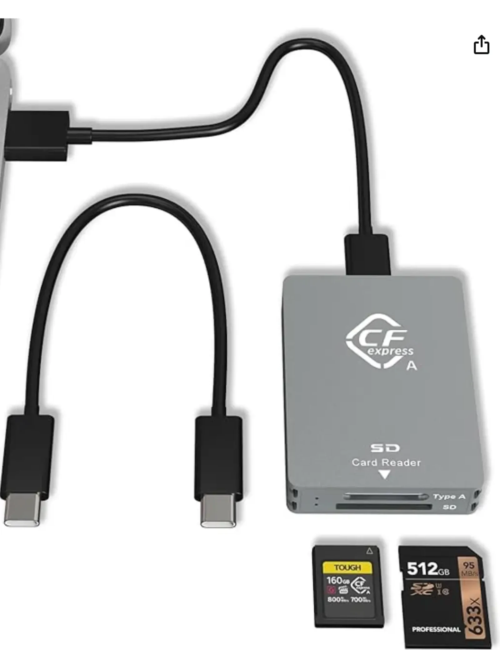 Bawanfa Pro Lecteur CFexpress Type A, USB 3.2 Gen 2 10Gpbs,compatible avec CFexpress Type A/SD - Photo 1 sur 1