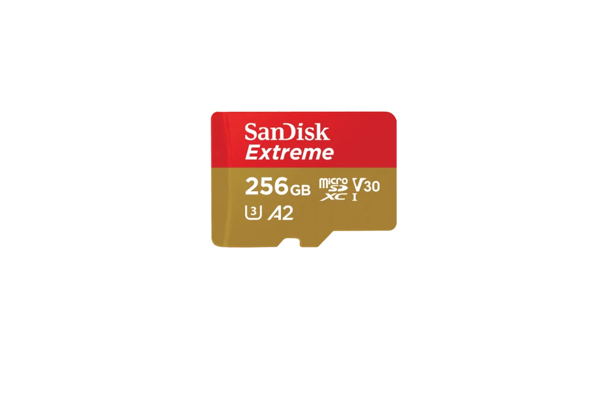 Location SanDisk Extreme 256GB Micro SD - Lightyshare