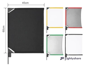 Rent Neewer Kit De Drapeaux Et Scrims Pliables 60x90cm, Drapeaux 5 en 1
