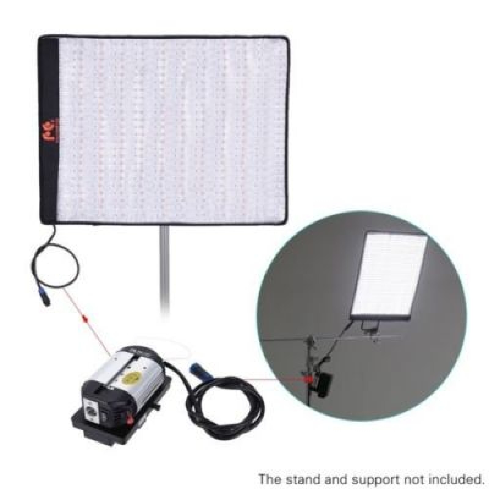 Falcon Eyes RX-18T/RX-18SBHC LED Video Light + Soft Box 5600K Flexible - Photo 1 sur 4