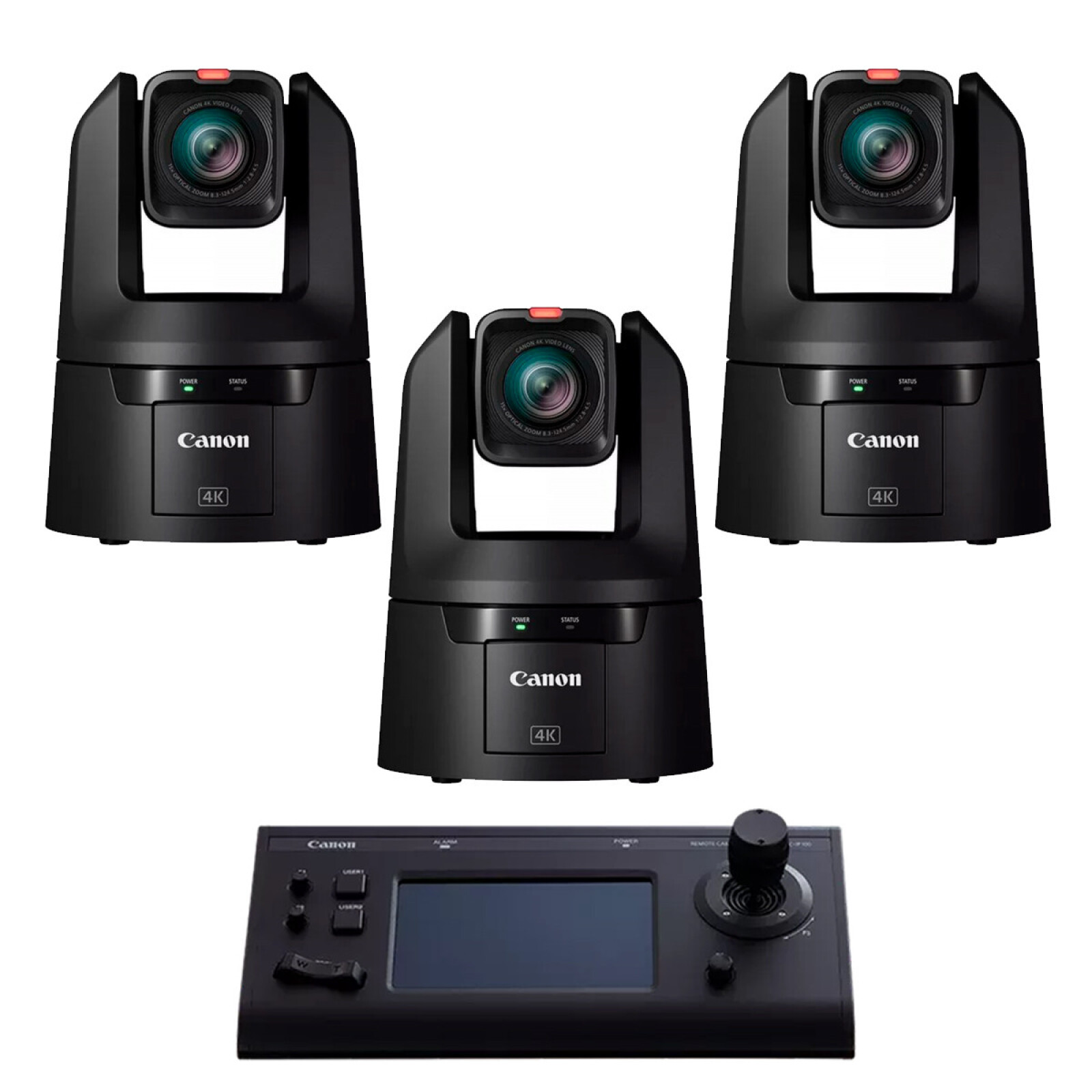 Pack 3 caméra Canon PTZ CR-N500 + pupitre - RC-IP100 - Photo 1 sur 1