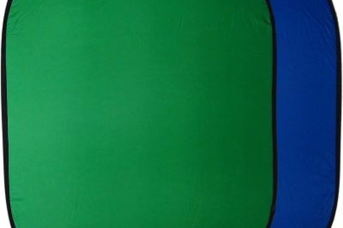 Location Fonds pliables/réversibles 2-en-1 (Blanc/Noir et Bleu/Vert) - Lightyshare