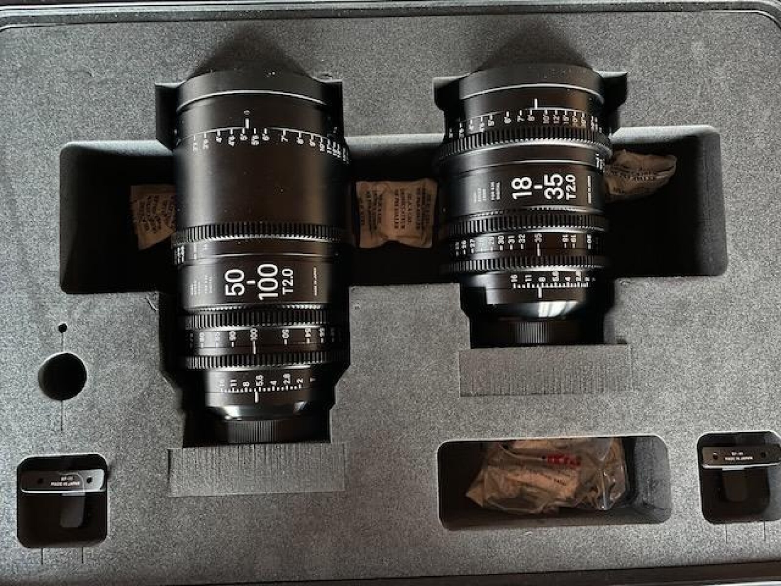 OPTIQUES SIGMA CINE ZOOM 18-35 / 50-100 T2 monture EF - Photo 1 sur 4