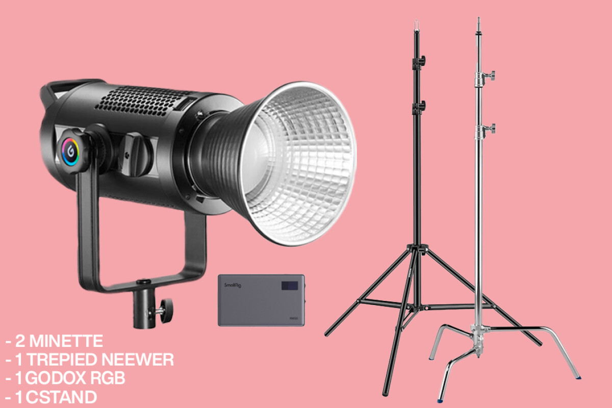 Location Pack Godox SZ150R + SMALLRIG RM120 + C-STAND + Trépied Neewer - Lightyshare