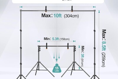 Location EMART Support Fond Studio 2,6mx3m