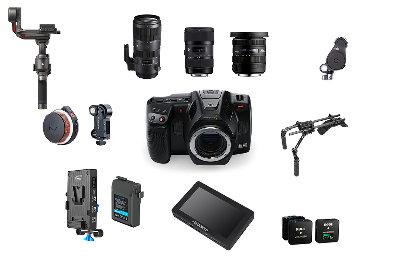 PACK BMPCC 6K PRO STABILISATEUR - Photo 1 sur 1