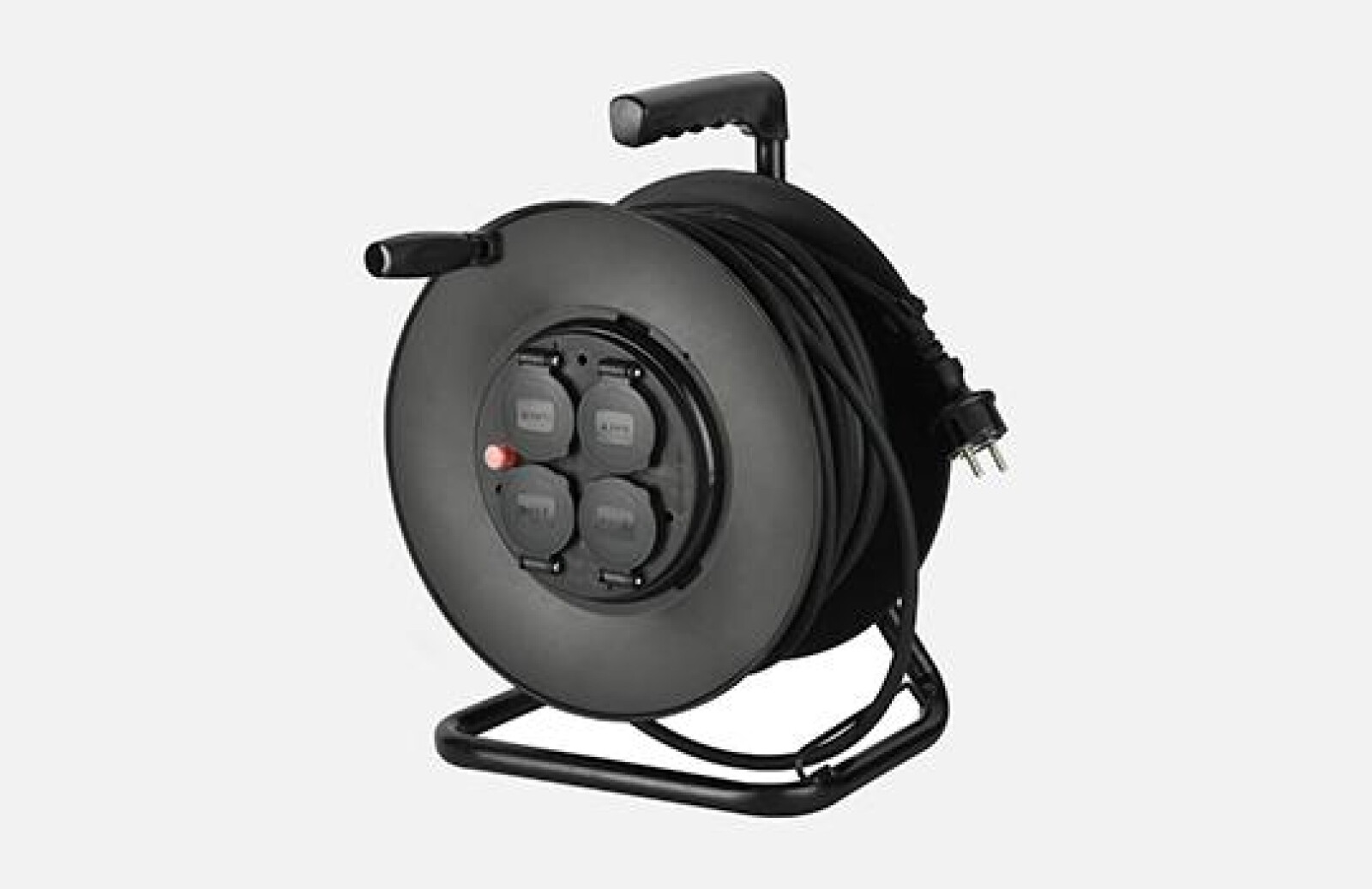 Rallonge électrique 40m sur enrouleur avec 4 prises (secteur) - Photo 1 sur 1