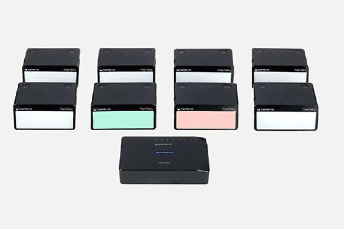 Location Tally Cerevo FlexTally x 8 (wireless, autonome, autoalimenté) - Lightyshare