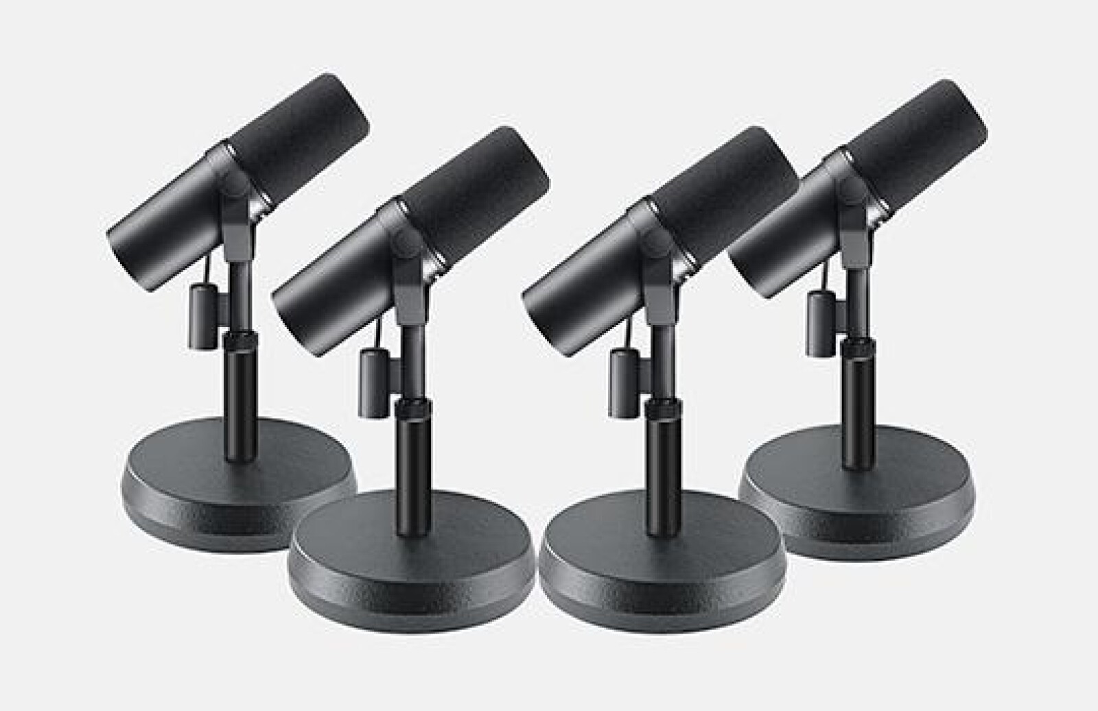 4 micros Shure SM7B (podcast, émission en direct, micro table) - Photo 1 sur 1