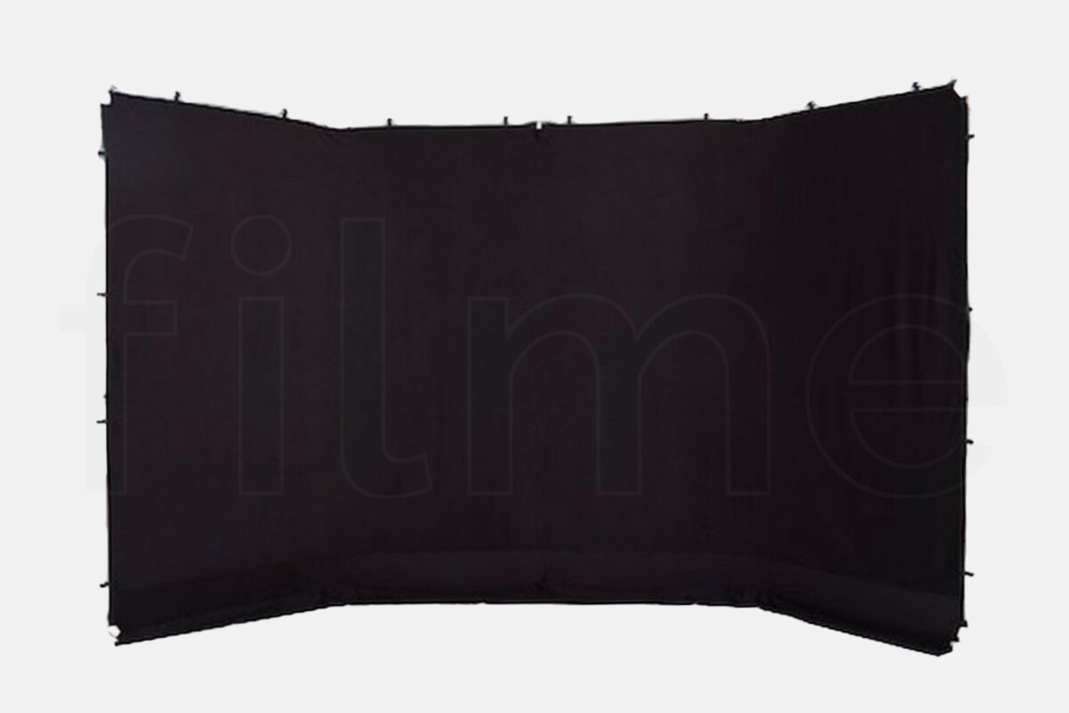 Location Manfrotto Tissu noir panoramique 4 x 2,3 m - Lightyshare