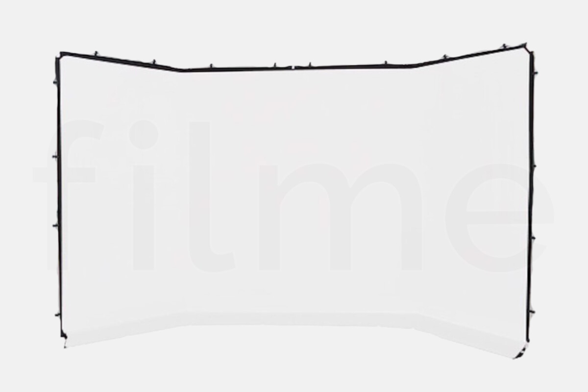 Location Manfrotto Tissu blanc panoramique 4 x 2,3 m - Lightyshare